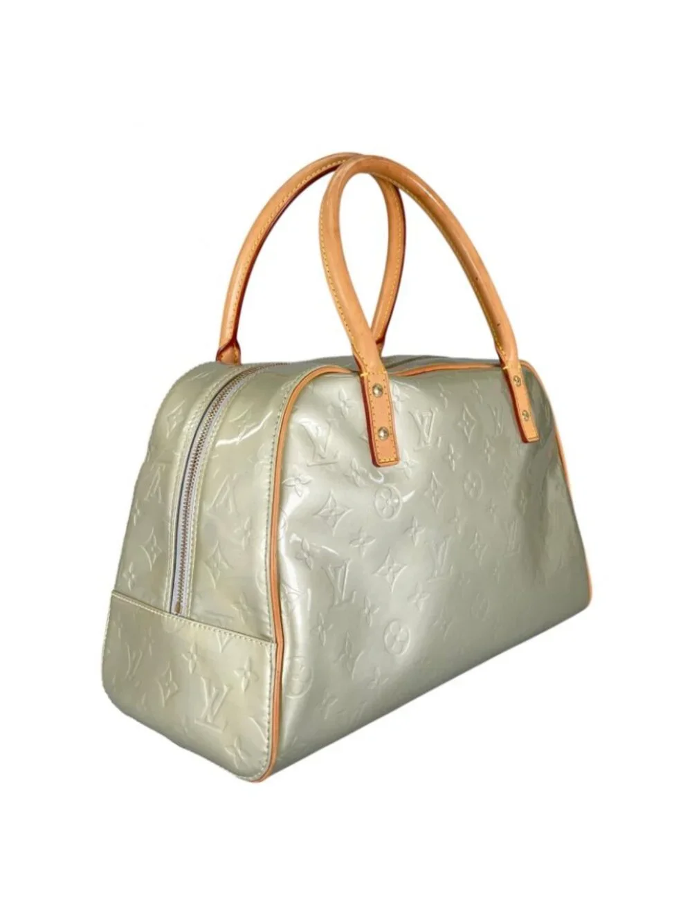 Louis Vuitton Tompkins Square Handbag Monogram Vernis Green